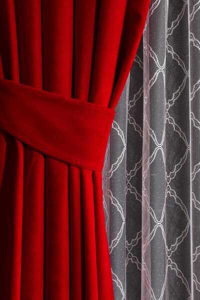Karesi READY TO USE RED SEYREK BATTERY 1X2 FON CURTAIN SINGLE WING 12477