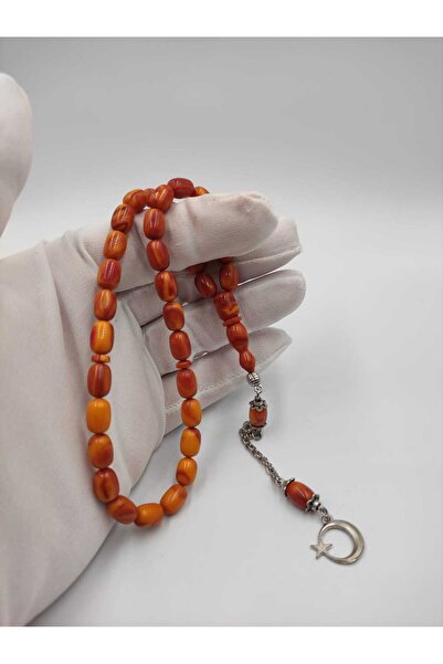 ALTUNTAŞ USTA İŞÇİLİKLİ ARİZONA KEHRİBAR TURUNCUVE SARI  KAPSÜL KESİM GÜMÜŞ K...