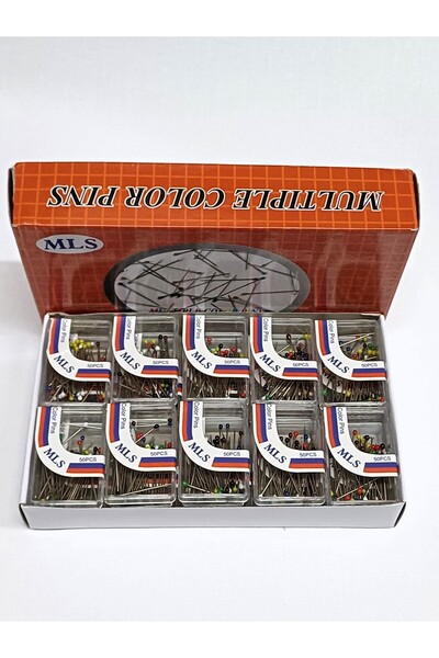 ATMACA TUHAFİYE Ace în vrac emailate de culori mixte 20 pachete de 50 (1000 bucăți)