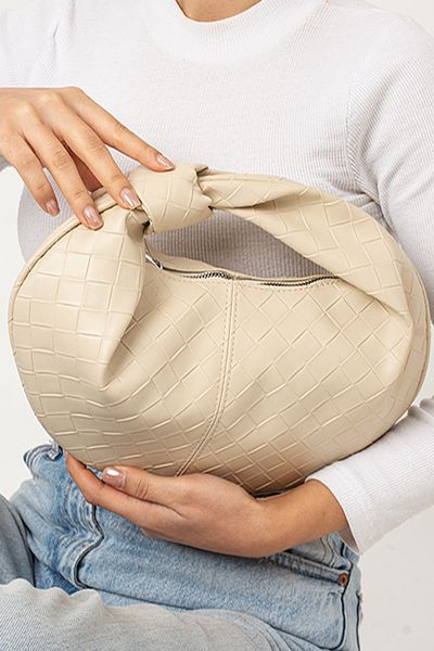 Tina Knotted Detailed Braided Bag