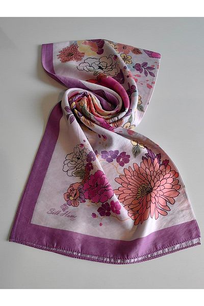 Silk Home SILK HOME WITH SILK MIXED PATTERNED SHAL 49050-22