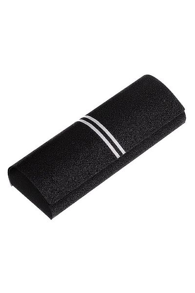 QUEEN AKSESUAR Shiny Silver Striped Black Adult Glasses Box - Imported, Luxury Magnetic and Magnetic