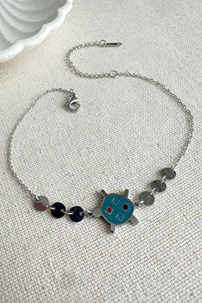 MODA سوار سلحفاة رفيع من الفولاذ من Caprea، سوار نسائي مقاوم للتشويه، مقاس 21...