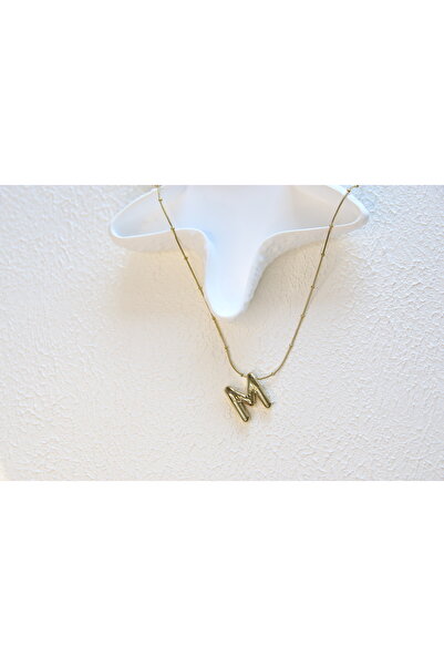 Aksesuar Mer's Dorika Zincirli Harf Kolye