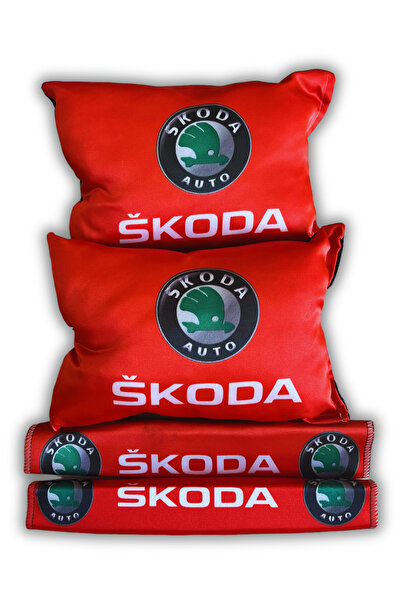 TUSBA MARKET Pernă pentru gât de călătorie pentru mașină, roșie, imprimată di...