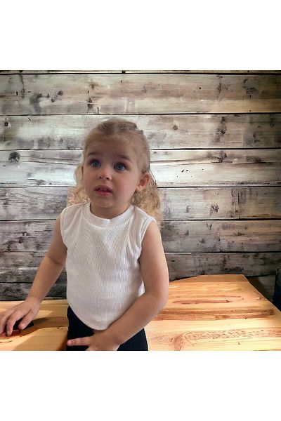 BEBEĞİME ÇORAP Maiou de fete din Lycra cu decolteu rotund pentru camisole