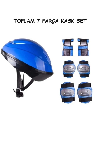 TRUST STORE Bisiklet Scooter Kaykay İçin Kask Dizlik Dirseklik Koruyucu Set T...