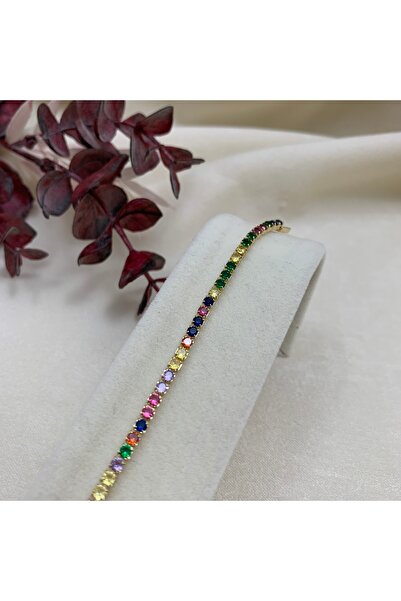 Piaro Collection سوار من الأحجار الكريمة المستديرة الملونة