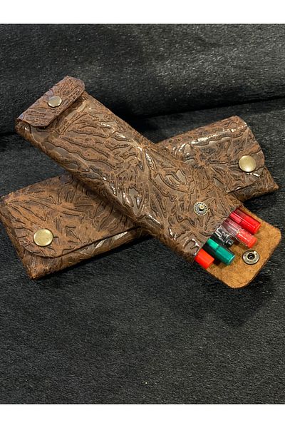 MAT Deri Genuine Leather Practical Design Small Pencil Carrying Box