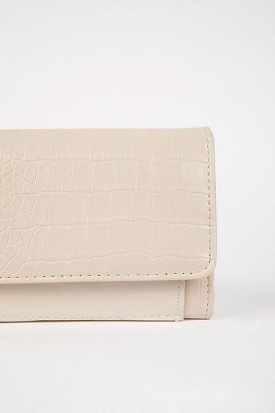 DeFacto Women's Crocodile Patterned Faux Leather Wallet C9394Axns
