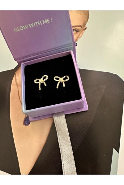 Finery by Nerrs أقراط شريطية صغيرة بحجر الزركون (5 ملم)