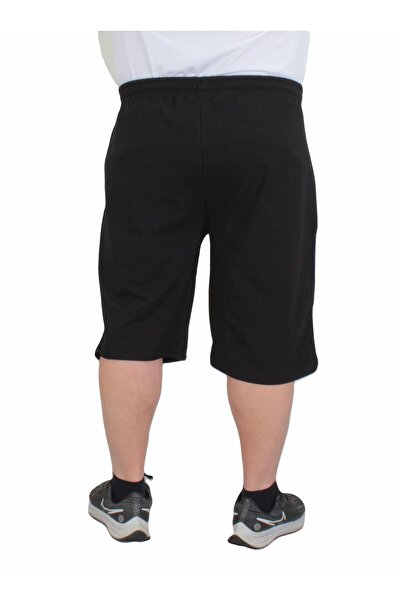 MocGrande Men's Camouflage Plus Size Combed Cotton Shorts - 24628 BLACK