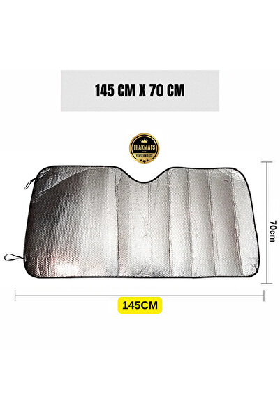 TRAKMATS Parbriz Parasolar pentru mașină Dimensiune standard cu ventuză cu ba...