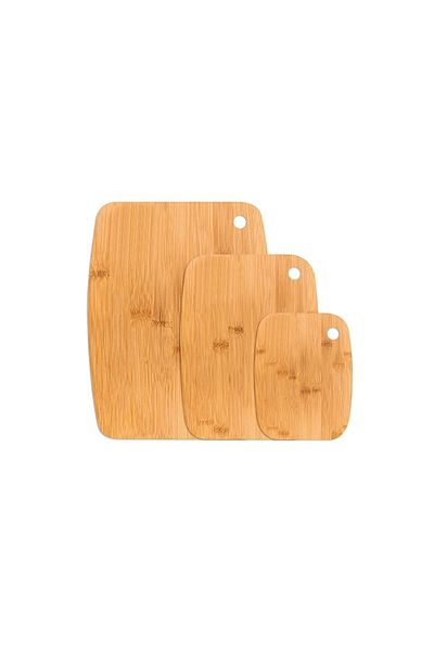 Şener collection Set of 3 Bamboo Cutting Boards| Cutting Chopping Presentation Board Set| Cutting Board