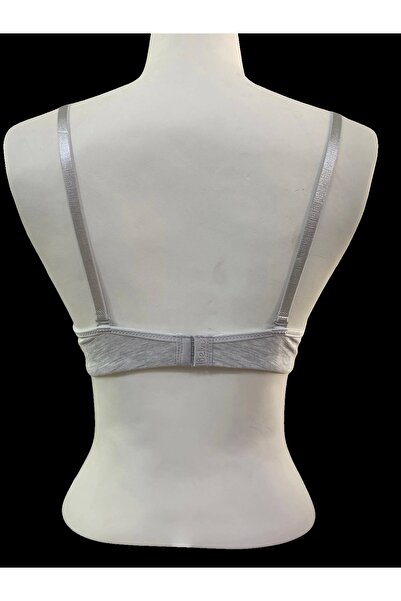 Belvü Gray Patterned Empty Cup Bra - 1132