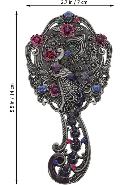 sfs elektrik 1 Takım Tarak Seti Ile Eski Küçük Saplı Ayna Makyaj Aynası Taşın...