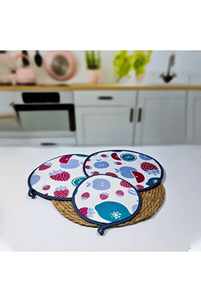 HomeTarz 3-Piece Stove Countertop Trivet Pot Set - Teapot Base