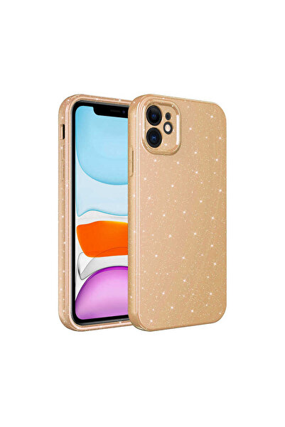 TEKNOMODA Xiaomi Redmi Note 9S Kılıf Kamera Korumalı Simli Lüks Işıltılı Silikon