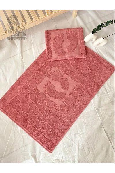 SHAFTED 50x70cm Stone Patterned Non-Slip Sole Foot Mat Super Water Absorbent