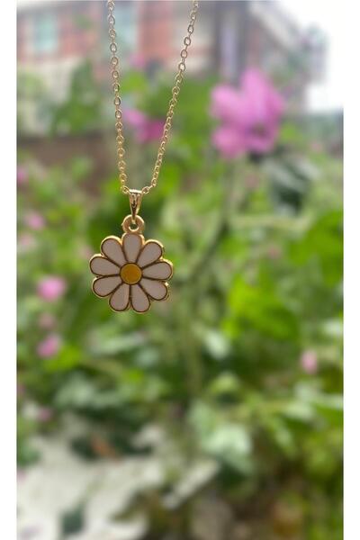 Judas Takı قلادة ديزي باللون الأبيض والأصفر للمرأة