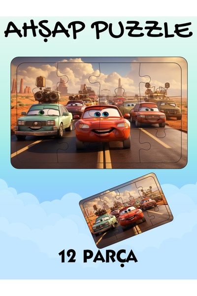 ASE DİZAYN ahşap puzzle 12 parça