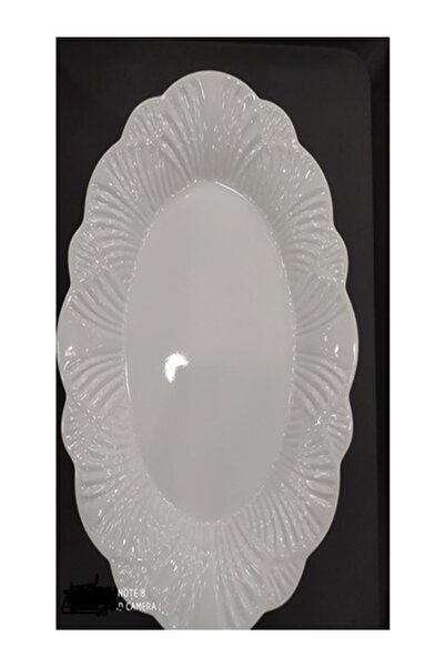 BİODATA 6 ADET 21x14 cm Melamin Kırılmaz Kayık Salata Tabağı Servis Tabağı Ye...