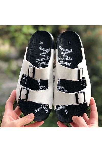 Pandalina Άνετες παντόφλες Unisex Daily με αγκράφα και αντιολισθητική σόλα