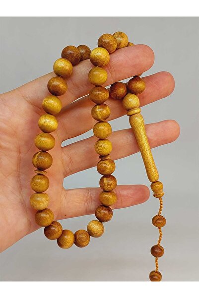 Yasamtohumu مسبحة من خشب التوت 9.5 ملم - 33 قطعة، حرفة رئيسية (49536)