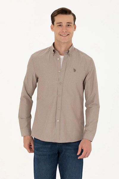 U.S. Polo Assn. Men's Sand Long Sleeve Shirt