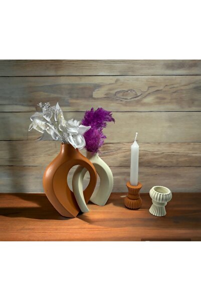 BLANJ Hobincan Design Dear Ivy Vase, Candlestick Set 22X16 & 17X14
