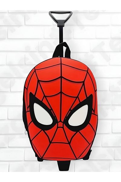 Tezzgelsin Valisă cu role imprimată Spiderman Grădiniță Creșă 2-6 ani Eva Tela Vală cu roți Rucsac Geantă de școală