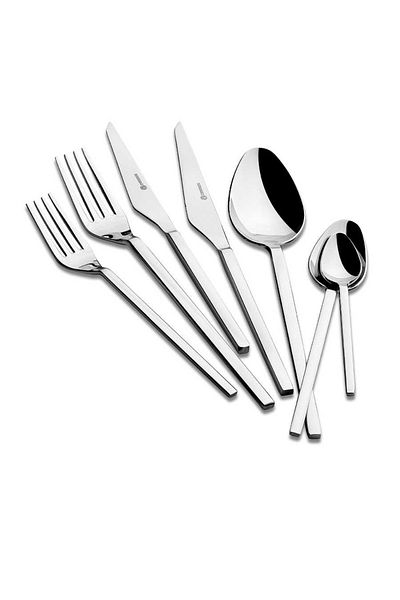 KORKMAZ Zeta 89 Piece Fork Spoon Knife Set