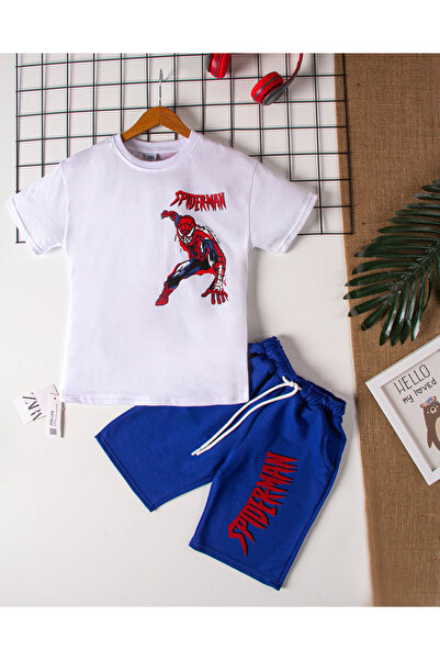 By Cwhr bumbac 100% Spiderman Spiderman cu imprimeu Set de tricou și pantalon...