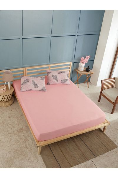 üntaş مجموعة ريش مسحوق أسود من Sahran Life - ملاءة مطاطية كبيرة الحجم 180x200 + 2 كيس وسادة