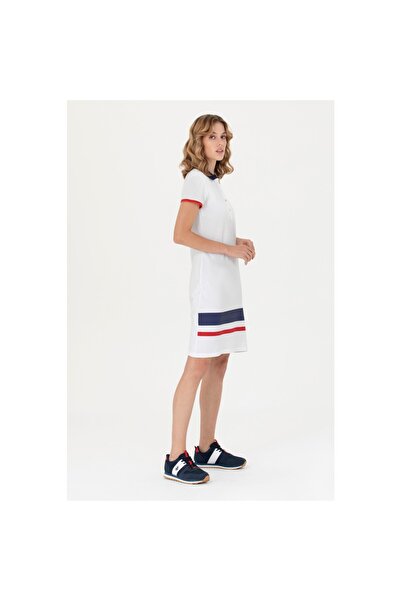 U.S. Polo Assn. Rochie tricotată albă pentru femei U.S. Polo Assn.50231581-VR033
