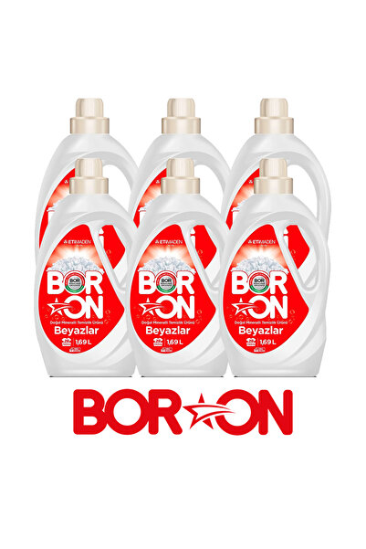 Boron Doğal Mineralli Sıvı Temizlik Ürünü 1,69 lt - Beyazlar x 6 Adet