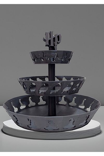 kocdesıng Harry Potter Themed 3-Tier Rotatable Snack Bowl Presentation Set