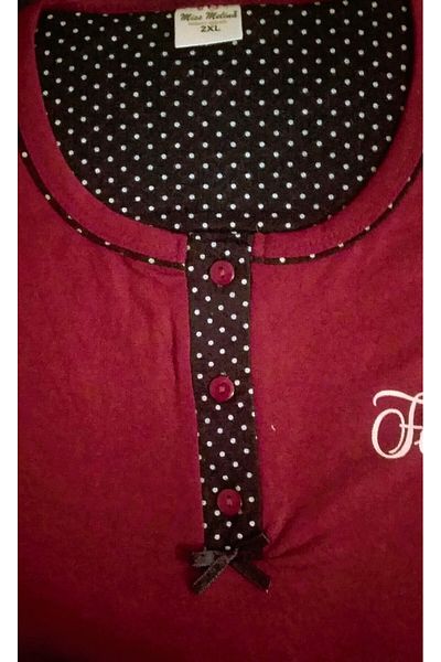 Miss Melina Set de pijamale pentru femei cu mânecă scurtă din bambus cu buline