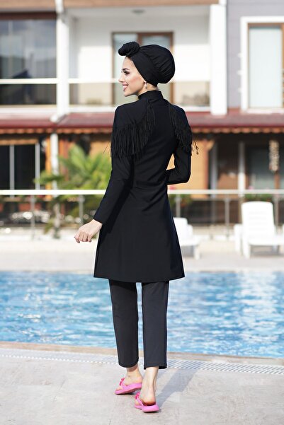 Remsa Mayo Lycra Full Covered Hijab Μαγιό Ramira 4105 Μαύρο