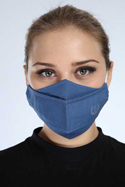 Genel Markalar Pianoluce Yıkanabilir 3 Katlı Pamuklu Maske Indigo P10002