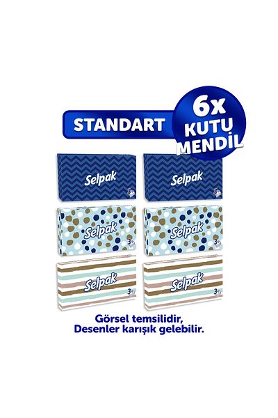 Selpak 6-Piece Facial Tissue Set
