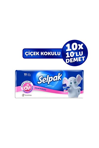 Selpak ® Çiçek Kokulu Mendil 100'lü (10*10)