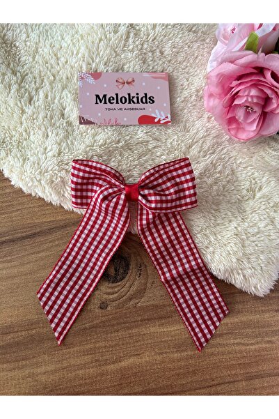 MeloKids شريط إبزيم أوتوماتيكي بنمط قماش القنب الأحمر مقاس كبير
