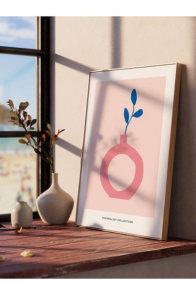 Postifull Πολύχρωμη αφίσα Bohemian Frameless - Αισθητική διακόσμηση τοίχου, για σαλόνι, χωλ, κουζίνα