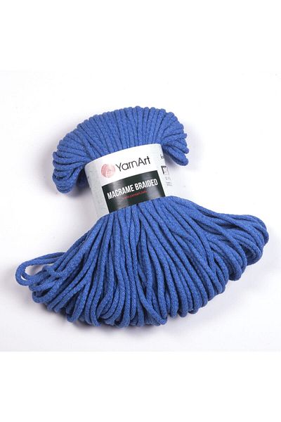 Yarnart Macrame Braided - Μακραμέ Χέρι Πλεκτό Νήμα Μπλε-786