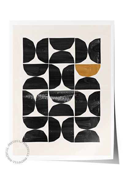 Postifull Siyah Beyaz Boho Duvar Dekoru, Çerçevesiz Poster, Çerçevesiz Duvar ...