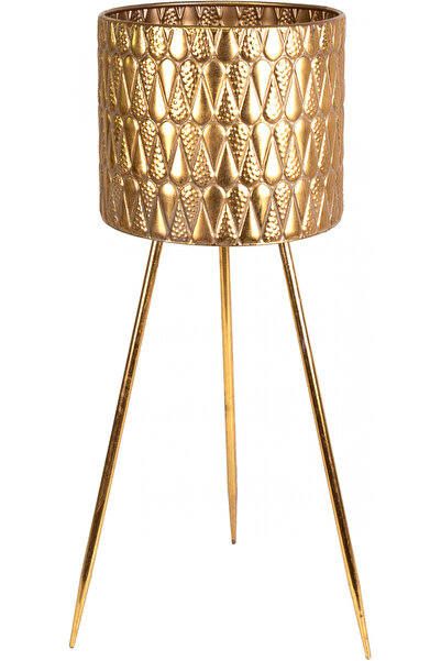 Herdekora Metal Saksı Ayaklı 33x33x88  Cm.