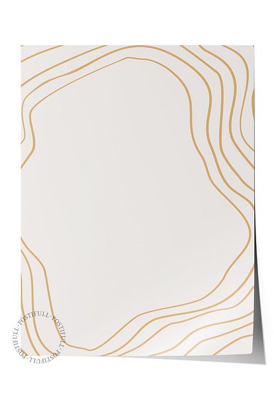 Postifull Natural Shades Boho Wall Decor, Frameless Poster, Frameless Wall Painting - Fine Art Paper