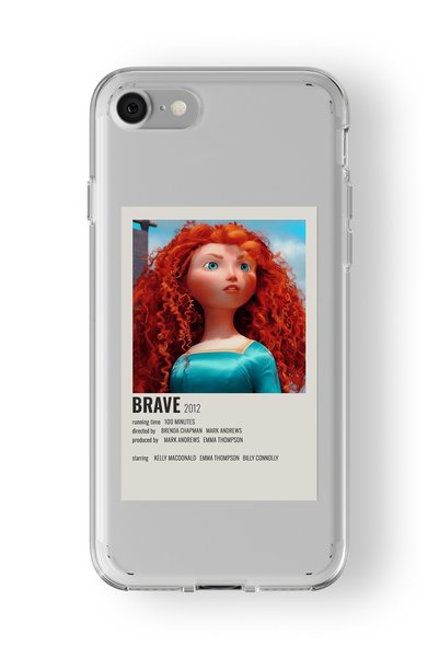 Multitronic حافظة شفافة مطبوعة بتصميم ملصق شجاع متوافقة مع هاتف iPhone 6 و6s