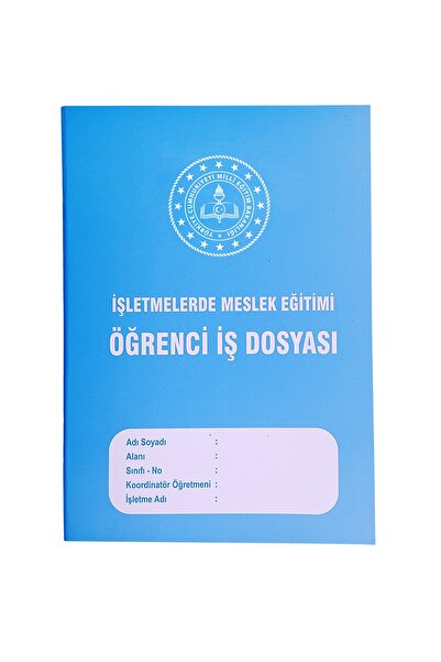Yeni Merhaba Yayıncılık Işletmelerde Meslek Eğitimi Öğrenci Iş Dosyası Karton...